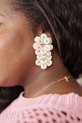 Falling Petals Earrings in Ivory-OS-[option4]-[option5]-[option6]-[option7]-[option8]-Womens-Clothing-Shop