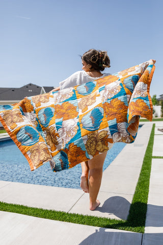 Luxury Beach Towel in Block Floral-OS-[option4]-[option5]-[option6]-[option7]-[option8]-Womens-Clothing-Shop