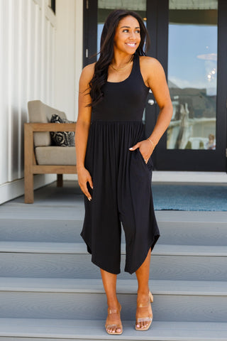 Good Idea Jumpsuit in Black-[option4]-[option5]-[option6]-[option7]-[option8]-Womens-Clothing-Shop