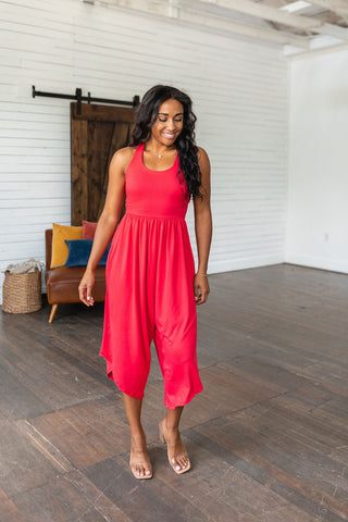 Good Idea Jumpsuit in Red-[option4]-[option5]-[option6]-[option7]-[option8]-Womens-Clothing-Shop