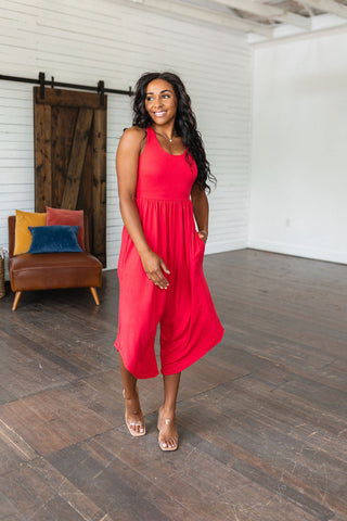 Good Idea Jumpsuit in Red-[option4]-[option5]-[option6]-[option7]-[option8]-Womens-Clothing-Shop