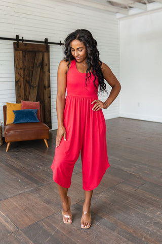 Good Idea Jumpsuit in Red-[option4]-[option5]-[option6]-[option7]-[option8]-Womens-Clothing-Shop