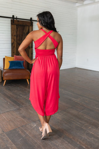 Good Idea Jumpsuit in Red-[option4]-[option5]-[option6]-[option7]-[option8]-Womens-Clothing-Shop