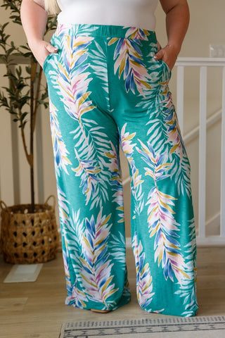 Hawaiiana Floral Print Pants-[option4]-[option5]-[option6]-[option7]-[option8]-Womens-Clothing-Shop