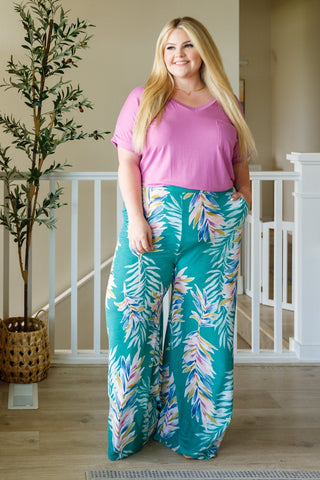 Hawaiiana Floral Print Pants-[option4]-[option5]-[option6]-[option7]-[option8]-Womens-Clothing-Shop