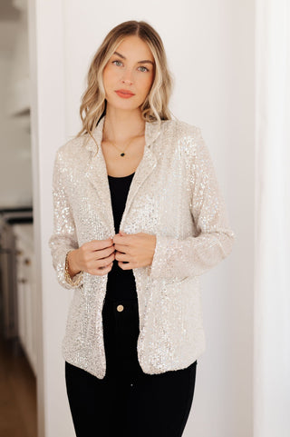 I Know You're Busy Sequin Blazer-[option4]-[option5]-[option6]-[option7]-[option8]-Womens-Clothing-Shop