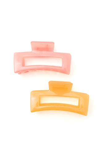 Jelly Rectangle Claw Clip in Watermelon-OS-[option4]-[option5]-[option6]-[option7]-[option8]-Womens-Clothing-Shop