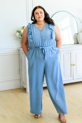 Johanna Chambray Jumpsuit-[option4]-[option5]-[option6]-[option7]-[option8]-Womens-Clothing-Shop