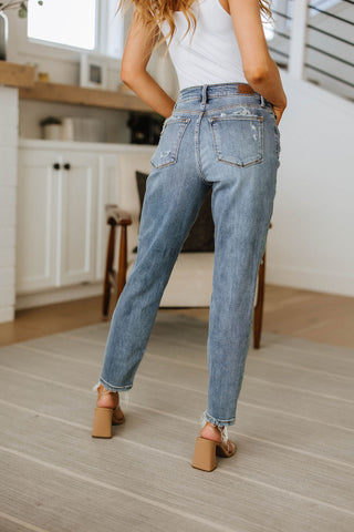 Josie Mid Rise Button Fly Boyfriend Jeans-[option4]-[option5]-[option6]-[option7]-[option8]-Womens-Clothing-Shop