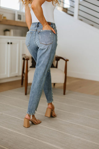 Josie Mid Rise Button Fly Boyfriend Jeans-[option4]-[option5]-[option6]-[option7]-[option8]-Womens-Clothing-Shop