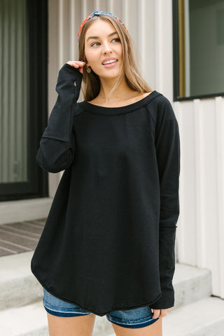 Just Like That Basic Top in Black-[option4]-[option5]-[option6]-[option7]-[option8]-Womens-Clothing-Shop