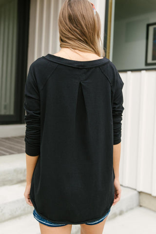 Just Like That Basic Top in Black-[option4]-[option5]-[option6]-[option7]-[option8]-Womens-Clothing-Shop