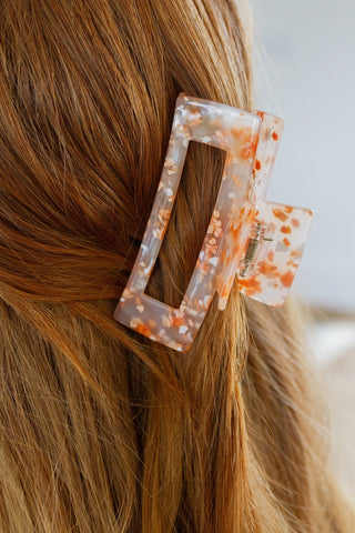 Life's A Party Confetti Claw Clip In Orange-OS-[option4]-[option5]-[option6]-[option7]-[option8]-Womens-Clothing-Shop