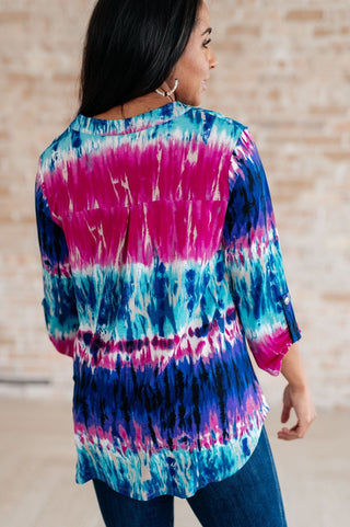 Little Lovely Blouse in Tie Dye-[option4]-[option5]-[option6]-[option7]-[option8]-Womens-Clothing-Shop