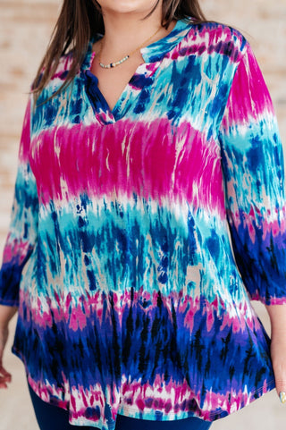 Little Lovely Blouse in Tie Dye-[option4]-[option5]-[option6]-[option7]-[option8]-Womens-Clothing-Shop