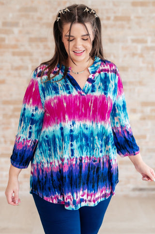 Little Lovely Blouse in Tie Dye-[option4]-[option5]-[option6]-[option7]-[option8]-Womens-Clothing-Shop