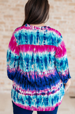 Little Lovely Blouse in Tie Dye-[option4]-[option5]-[option6]-[option7]-[option8]-Womens-Clothing-Shop