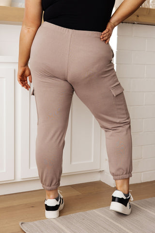 Lounge A Lot Cargo Sweatpants in Mocha-[option4]-[option5]-[option6]-[option7]-[option8]-Womens-Clothing-Shop