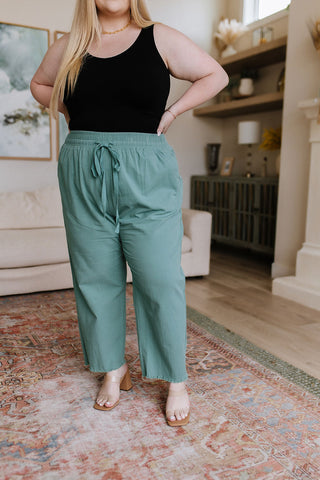 Love Me Dearly High Waisted Pants in Jade-[option4]-[option5]-[option6]-[option7]-[option8]-Womens-Clothing-Shop