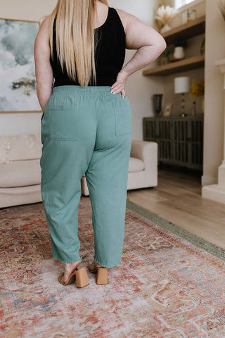 Love Me Dearly High Waisted Pants in Jade-[option4]-[option5]-[option6]-[option7]-[option8]-Womens-Clothing-Shop