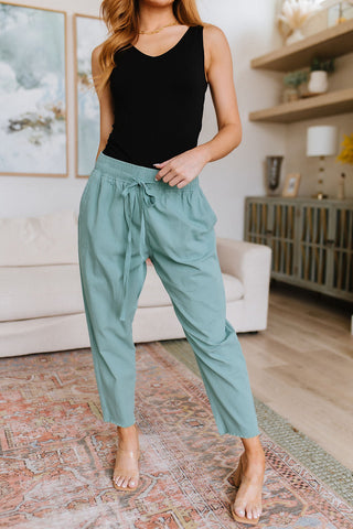 Love Me Dearly High Waisted Pants in Jade-[option4]-[option5]-[option6]-[option7]-[option8]-Womens-Clothing-Shop