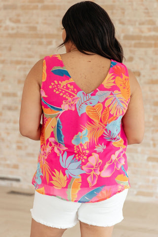 Love Me Like You Do Floral Sleeveless Blouse-[option4]-[option5]-[option6]-[option7]-[option8]-Womens-Clothing-Shop