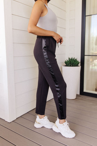 Lysa Satin Stripe Joggers-[option4]-[option5]-[option6]-[option7]-[option8]-Womens-Clothing-Shop