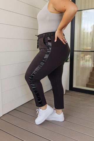 Lysa Satin Stripe Joggers-[option4]-[option5]-[option6]-[option7]-[option8]-Womens-Clothing-Shop