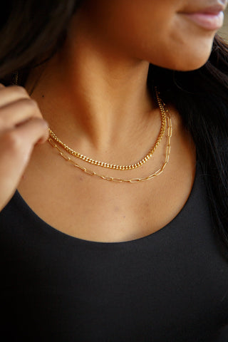 Missing Link Layered Necklace-OS-[option4]-[option5]-[option6]-[option7]-[option8]-Womens-Clothing-Shop