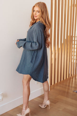 No Trepidation Mineral Wash Shirt Dress-[option4]-[option5]-[option6]-[option7]-[option8]-Womens-Clothing-Shop