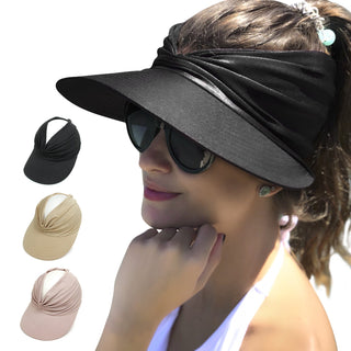 PREORDER: Ruched Visor in Assorted Colors-[option4]-[option5]-[option6]-[option7]-[option8]-Womens-Clothing-Shop