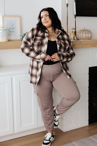 Lounge A Lot Cargo Sweatpants in Mocha-[option4]-[option5]-[option6]-[option7]-[option8]-Womens-Clothing-Shop