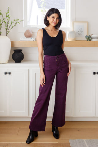 Petunia High Rise Wide Leg Jeans in Plum-[option4]-[option5]-[option6]-[option7]-[option8]-Womens-Clothing-Shop