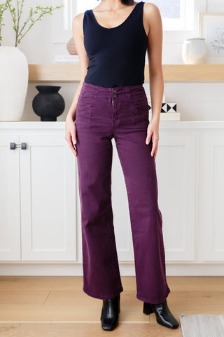 Petunia High Rise Wide Leg Jeans in Plum-[option4]-[option5]-[option6]-[option7]-[option8]-Womens-Clothing-Shop