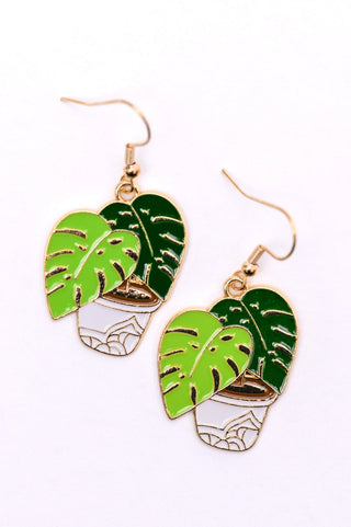 Plant Lover Potted Plant Earrings-OS-[option4]-[option5]-[option6]-[option7]-[option8]-Womens-Clothing-Shop