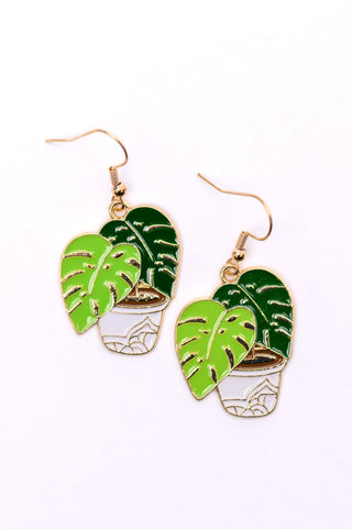 Plant Lover Potted Plant Earrings-OS-[option4]-[option5]-[option6]-[option7]-[option8]-Womens-Clothing-Shop