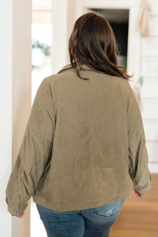 Primrose Corduroy Jacket in Olive-[option4]-[option5]-[option6]-[option7]-[option8]-Womens-Clothing-Shop