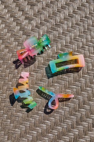 Rainbow Jelly Claw Clip Set of 4-OS-[option4]-[option5]-[option6]-[option7]-[option8]-Womens-Clothing-Shop