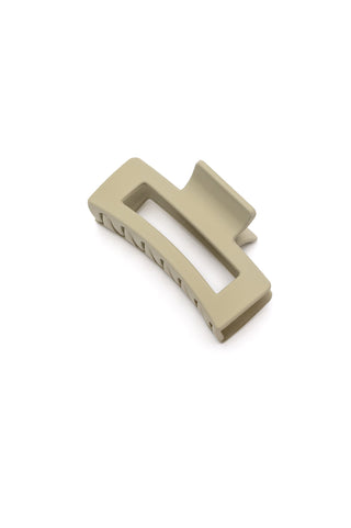 Rectangle Claw Clip in Matte Ivory-OS-[option4]-[option5]-[option6]-[option7]-[option8]-Womens-Clothing-Shop