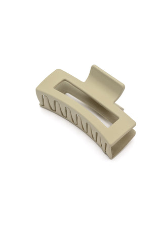 Rectangle Claw Clip in Matte Ivory-OS-[option4]-[option5]-[option6]-[option7]-[option8]-Womens-Clothing-Shop