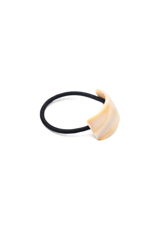 Rectangle Cuff Hair Tie Elastic in Ivory-OS-[option4]-[option5]-[option6]-[option7]-[option8]-Womens-Clothing-Shop