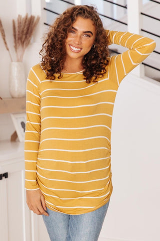 Sailing Stripes Top in Yellow-[option4]-[option5]-[option6]-[option7]-[option8]-Womens-Clothing-Shop