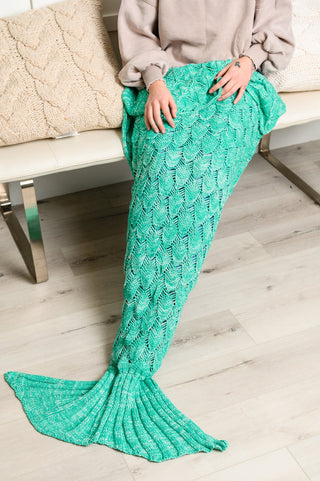 Seaside Magic Chenille Mermaid Tail In Green- 11/24/2023-OS-[option4]-[option5]-[option6]-[option7]-[option8]-Womens-Clothing-Shop