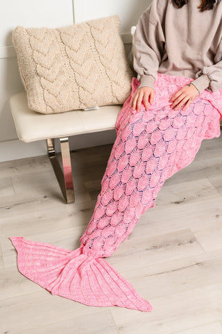 Seaside Magic Chenille Mermaid Tail In Pink-OS-[option4]-[option5]-[option6]-[option7]-[option8]-Womens-Clothing-Shop