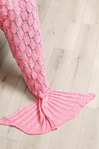 Seaside Magic Chenille Mermaid Tail In Pink-OS-[option4]-[option5]-[option6]-[option7]-[option8]-Womens-Clothing-Shop