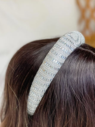 PREORDER: Shining Crystal Padded Headband-One Size-[option4]-[option5]-[option6]-[option7]-[option8]-Womens-Clothing-Shop