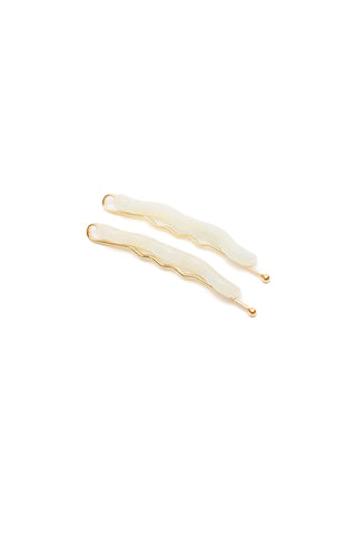 Sleek Waves Hair Clip in White Tortoise-OS-[option4]-[option5]-[option6]-[option7]-[option8]-Womens-Clothing-Shop