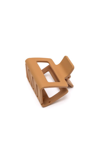 Small Square Claw Clip in Light Brown-OS-[option4]-[option5]-[option6]-[option7]-[option8]-Womens-Clothing-Shop