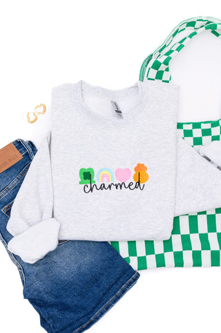 PREORDER: Charmed Embroidered Sweatshirt-[option4]-[option5]-[option6]-[option7]-[option8]-Womens-Clothing-Shop