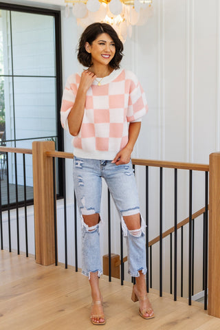 Start Me Up Checkered Sweater-[option4]-[option5]-[option6]-[option7]-[option8]-Womens-Clothing-Shop